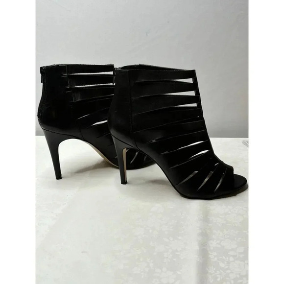 INC. CAGED PEEP TOE HEELS BLACK 10 - Picture 8 of 8